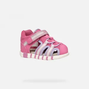 Girls First Steps Geox Iupidoo Pink - Girls