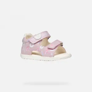 Girls First Steps Geox Macchia Pink - Girls