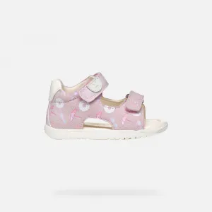 Girls First Steps Geox Macchia Pink - Girls