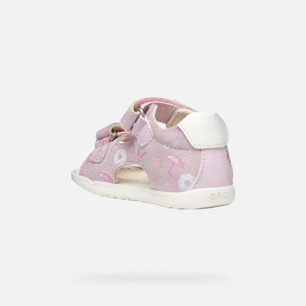 Girls First Steps Geox Macchia Pink - Girls
