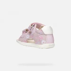 Girls First Steps Geox Macchia Pink - Girls
