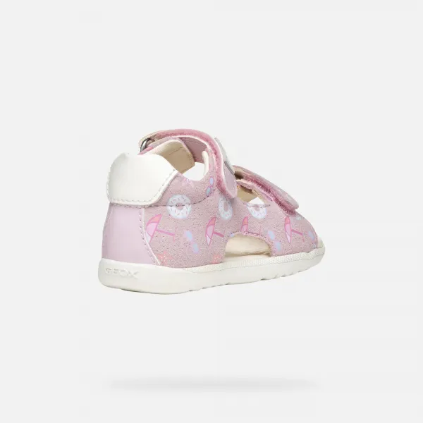 Girls First Steps Geox Macchia Pink - Girls