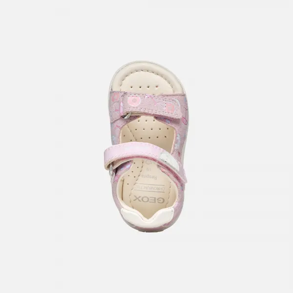 Girls First Steps Geox Macchia Pink - Girls