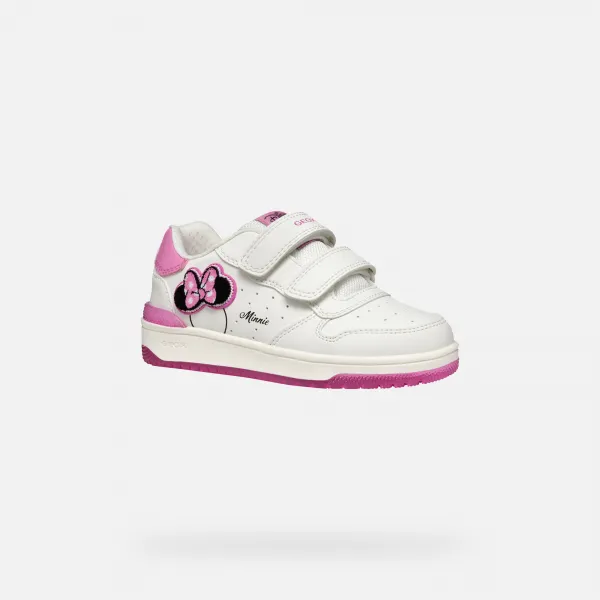 White Girls Geox Washiba Sneakers - Girls