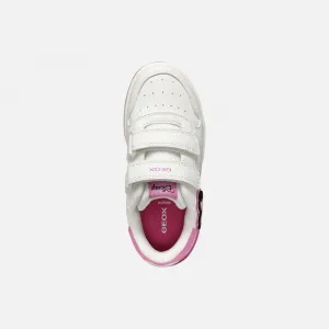 White Girls Geox Washiba Sneakers - Girls
