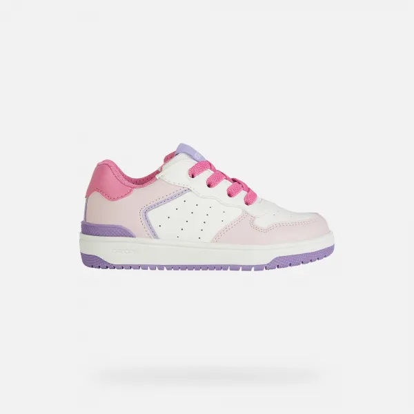 White Girls Geox Washiba Sneakers - Girls