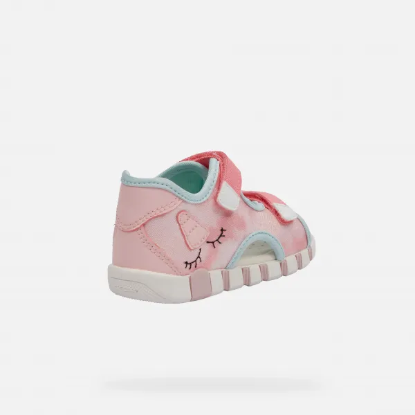 Girls First Steps Sandals Geox Iupidoo Pink - Girls