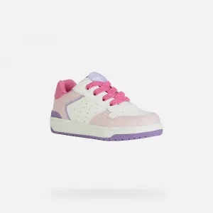 White Girls Geox Washiba Sneakers - Girls