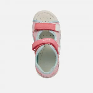 Girls First Steps Sandals Geox Iupidoo Pink - Girls