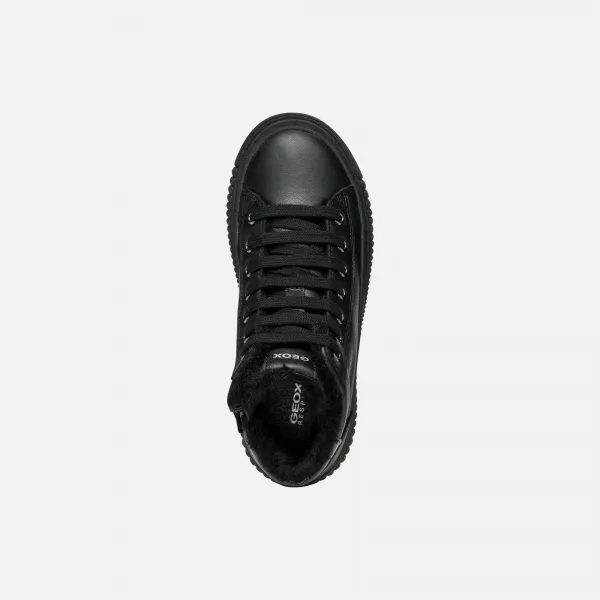 Black Girls' Sneakers Geox Laquinny - Girls