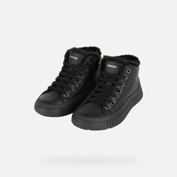 Black Girls' Sneakers Geox Laquinny - Girls