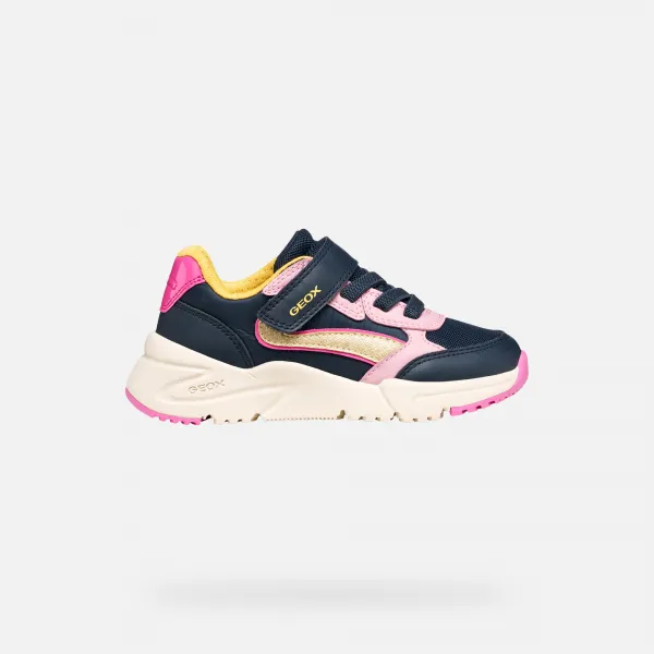 Dark Blue Girls Sneakers Geox Loftus - Girls