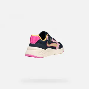 Dark Blue Girls Sneakers Geox Loftus - Girls