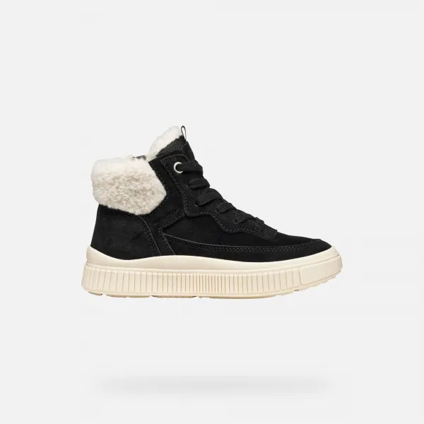Black Girls Geox Laquinny WPF Sneakers - Girls
