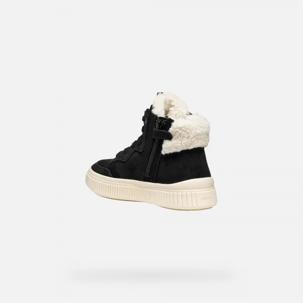 Black Girls Geox Laquinny WPF Sneakers - Girls