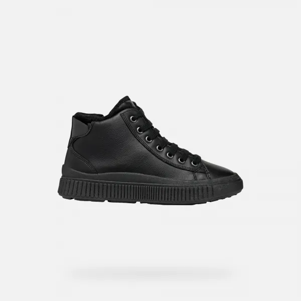 Black Girls' Sneakers Geox Laquinny - Girls