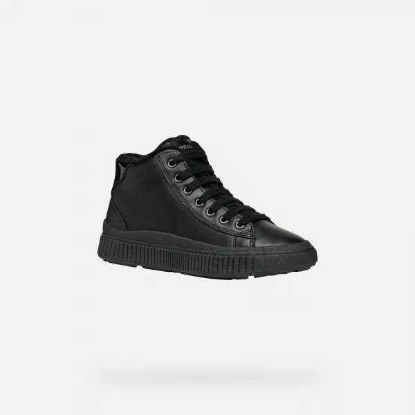 Black Girls' Sneakers Geox Laquinny - Girls