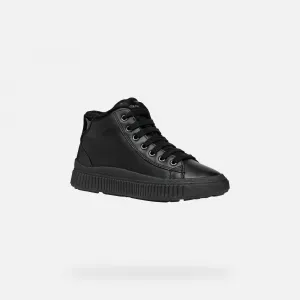 Black Girls' Sneakers Geox Laquinny - Girls