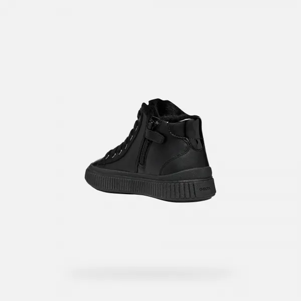 Black Girls' Sneakers Geox Laquinny - Girls