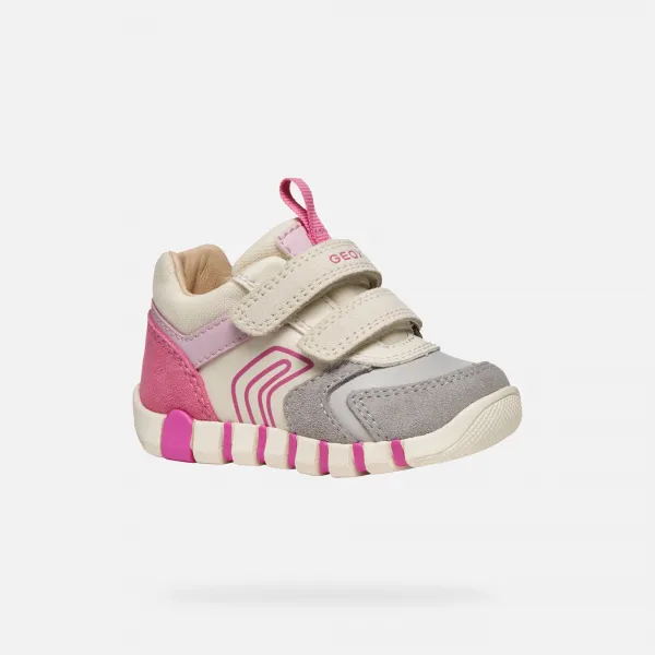 Girls' First Steps Geox Iupidoo Grey - Girls