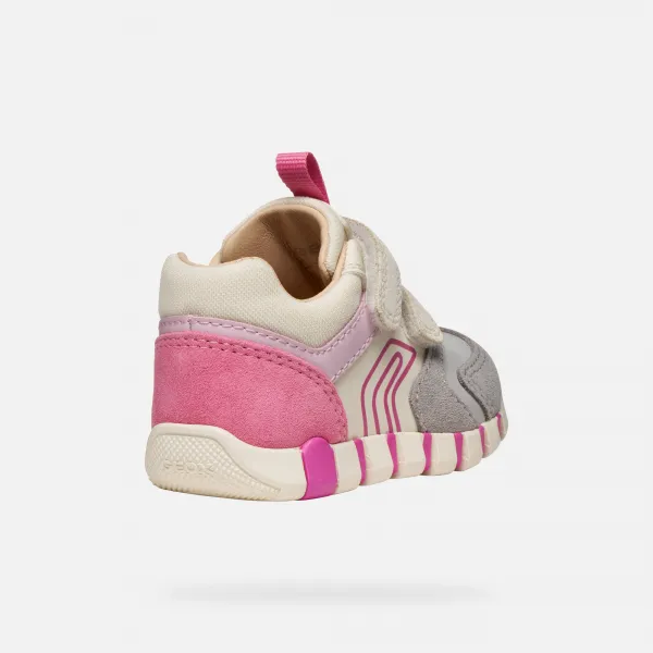 Girls' First Steps Geox Iupidoo Grey - Girls