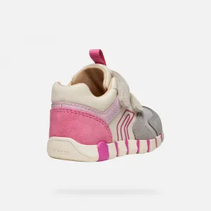 Girls' First Steps Geox Iupidoo Grey - Girls