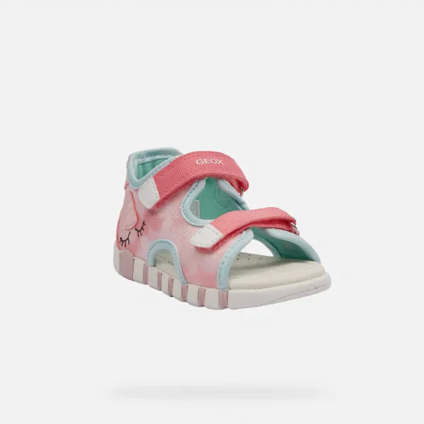 Girls First Steps Sandals Geox Iupidoo Pink - Girls