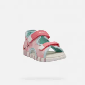 Girls First Steps Sandals Geox Iupidoo Pink - Girls