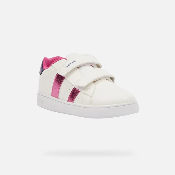 White Girls Sneakers Geox Eclyper Girl - Girls