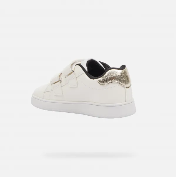White Girls Sneakers Geox Eclyper Girl - Girls