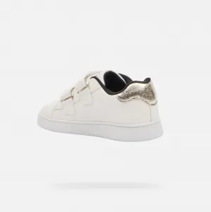 White Girls Sneakers Geox Eclyper Girl - Girls