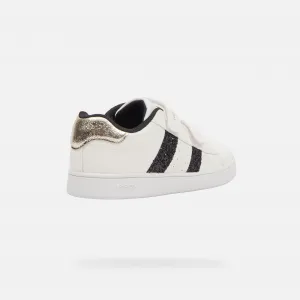 White Girls Sneakers Geox Eclyper Girl - Girls