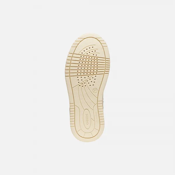 White Girls Geox Lestrella Sneakers - Girls