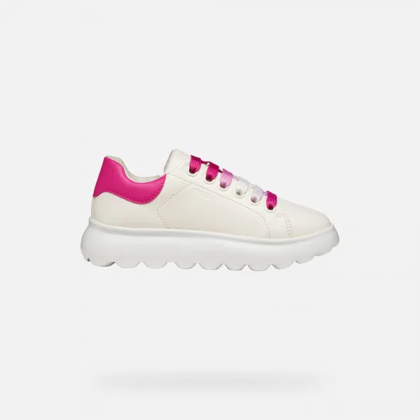 White Girls Geox Puffypop Sneakers - Girls