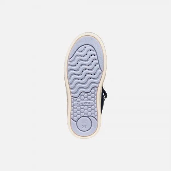 Dark Blue Girls Geox Skylin Sneakers - Girls