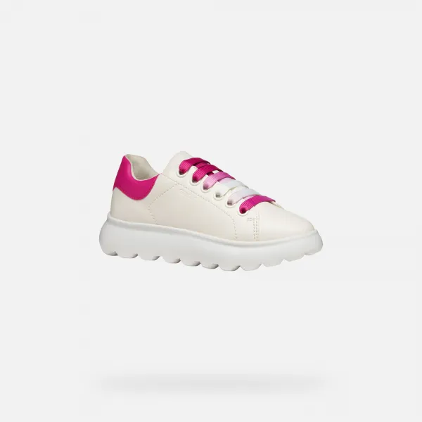 White Girls Geox Puffypop Sneakers - Girls