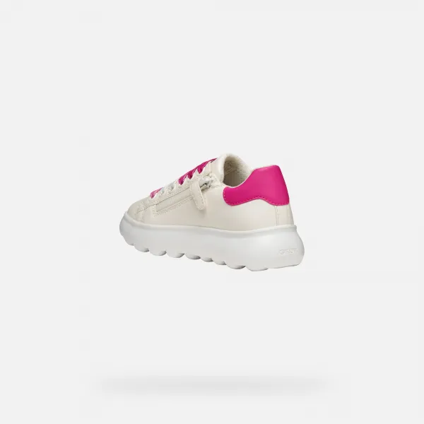 White Girls Geox Puffypop Sneakers - Girls