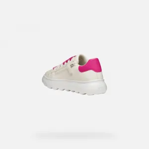 White Girls Geox Puffypop Sneakers - Girls