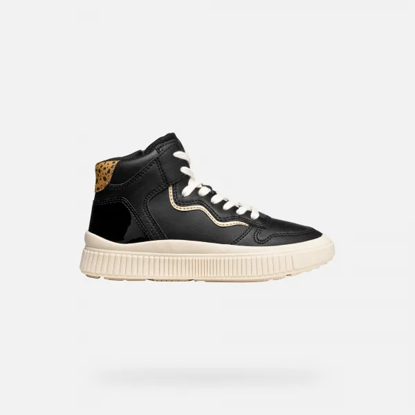 Black Girls' Sneakers Geox Laquinny - Girls
