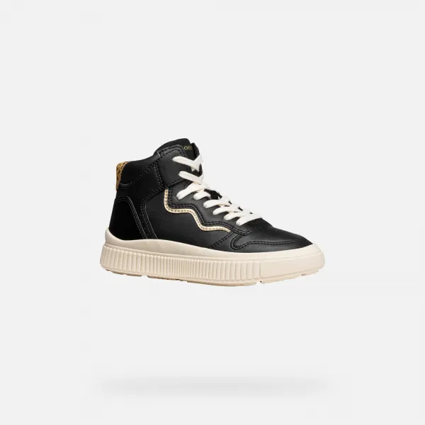 Black Girls' Sneakers Geox Laquinny - Girls