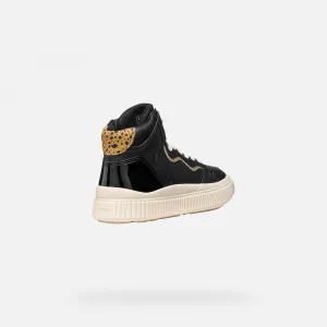 Black Girls' Sneakers Geox Laquinny - Girls
