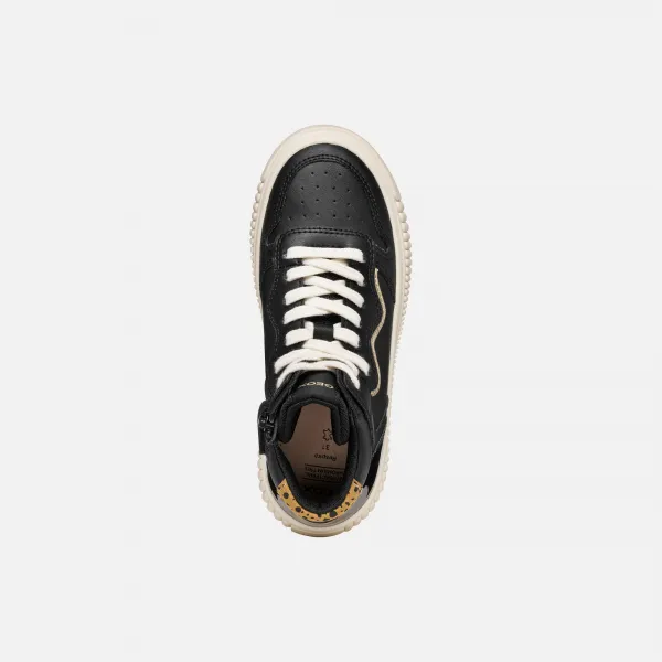 Black Girls' Sneakers Geox Laquinny - Girls