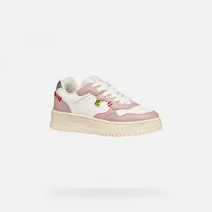 White Girls Geox Lestrella Sneakers - Girls