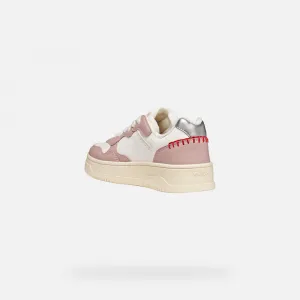 White Girls Geox Lestrella Sneakers - Girls