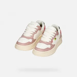 White Girls Geox Lestrella Sneakers - Girls