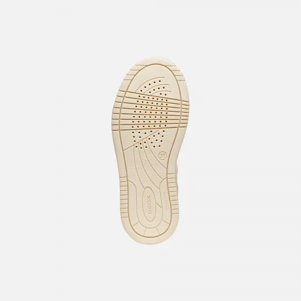 White Girls Geox Lestrella Sneakers - Girls