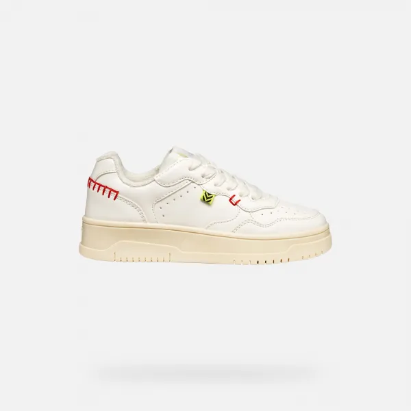 Cream Girls' Sneakers Geox Lestrella - Girls