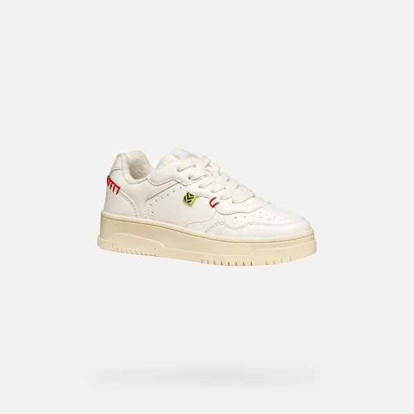 Cream Girls' Sneakers Geox Lestrella - Girls