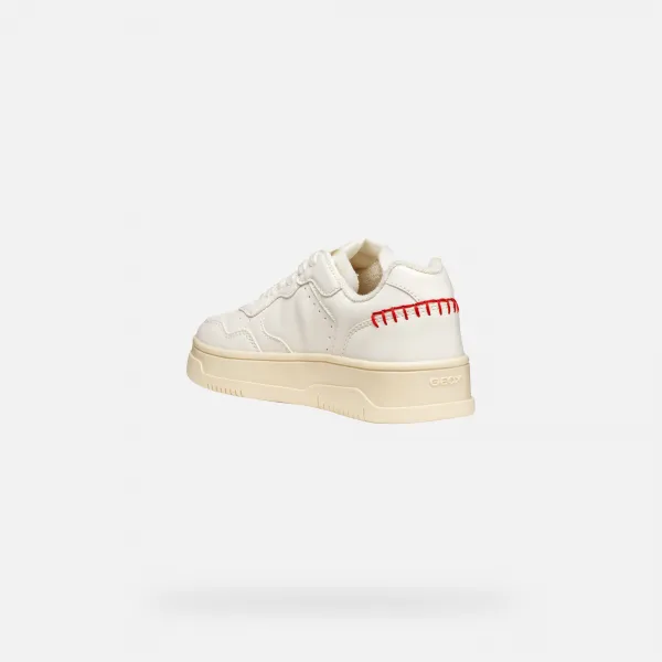 Cream Girls' Sneakers Geox Lestrella - Girls