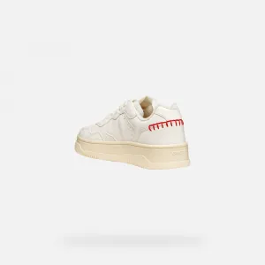 Cream Girls' Sneakers Geox Lestrella - Girls